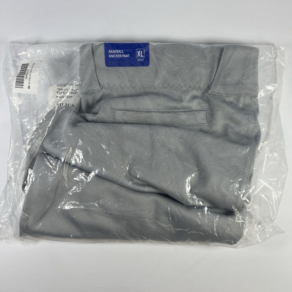 Mens Baseball Pants Size XL Gray New Unbranded